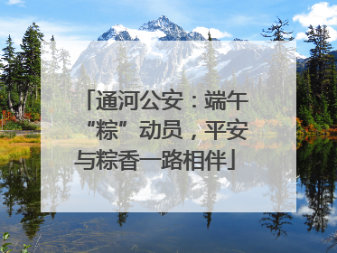 通河公安：端午“粽”动员，平安与粽香一路相伴