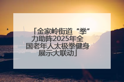金家岭街道“拳”力助阵2025年全国老年人太极拳健身展示大联动