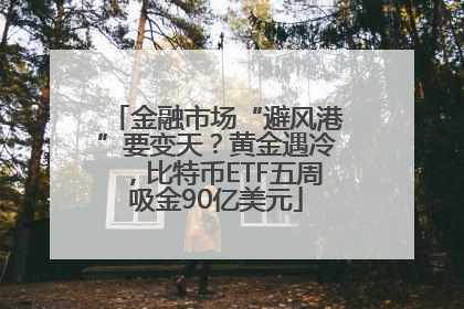 金融市场“避风港”要变天？黄金遇冷，比特币ETF五周吸金90亿美元