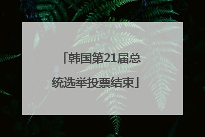 韩国第21届总统选举投票结束