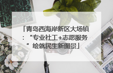 青岛西海岸新区大场镇：“专业社工+志愿服务”绘就民生新图景