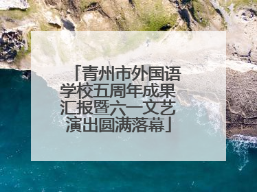 青州市外国语学校五周年成果汇报暨六一文艺演出圆满落幕
