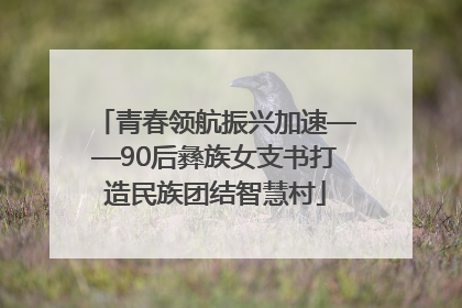 青春领航振兴加速——90后彝族女支书打造民族团结智慧村