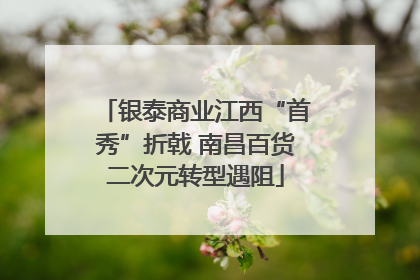 银泰商业江西“首秀”折戟 南昌百货二次元转型遇阻