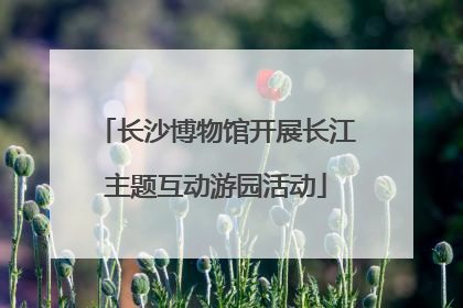 长沙博物馆开展长江主题互动游园活动