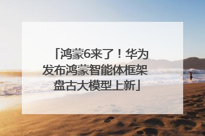 鸿蒙6来了！华为发布鸿蒙智能体框架 盘古大模型上新