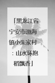 黑龙江省宁安市渤海镇小朱家村：山水环抱稻飘香