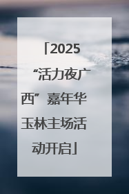 2025“活力夜广西”嘉年华玉林主场活动开启