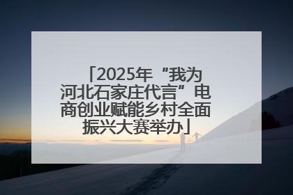 2025年“我为河北石家庄代言”电商创业赋能乡村全面振兴大赛举办