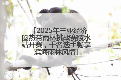 2025年三亚经济圈热带雨林挑战赛陵水站开赛，千名选手畅享滨海雨林风情