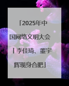 2025年中国网络文明大会丨李佳琦、董宇辉现身合肥
