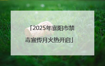 2025年襄阳市禁毒宣传月火热开启
