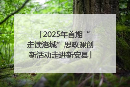 2025年首期“走读洛城”思政课创新活动走进新安县