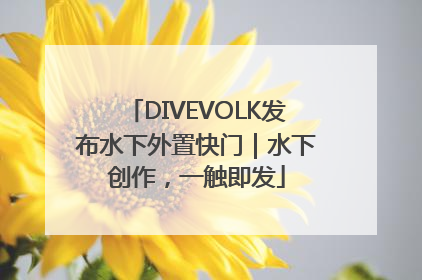 DIVEVOLK发布水下外置快门｜水下创作，一触即发