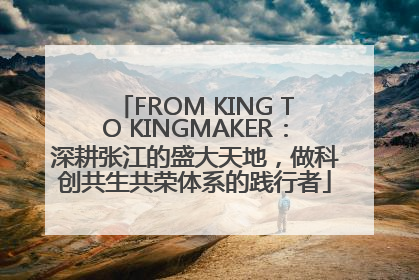 FROM KING TO KINGMAKER：深耕张江的盛大天地，做科创共生共荣体系的践行者